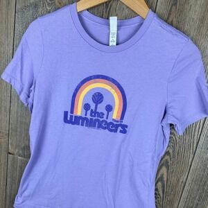 The Lumineers Tour 2022 Graphic T-Shirt Bella Canvas Small Purple Band Tee